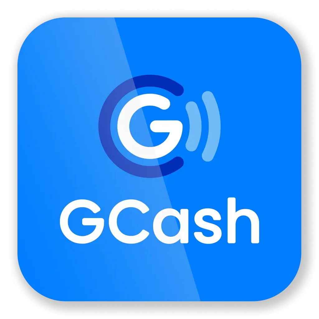 The official GCash logo, featuring a blue square with a white "G" and signal waves, representing fast and secure digital payments. Kuyaplay supports GCash for quick and hassle-free deposits and withdrawals.