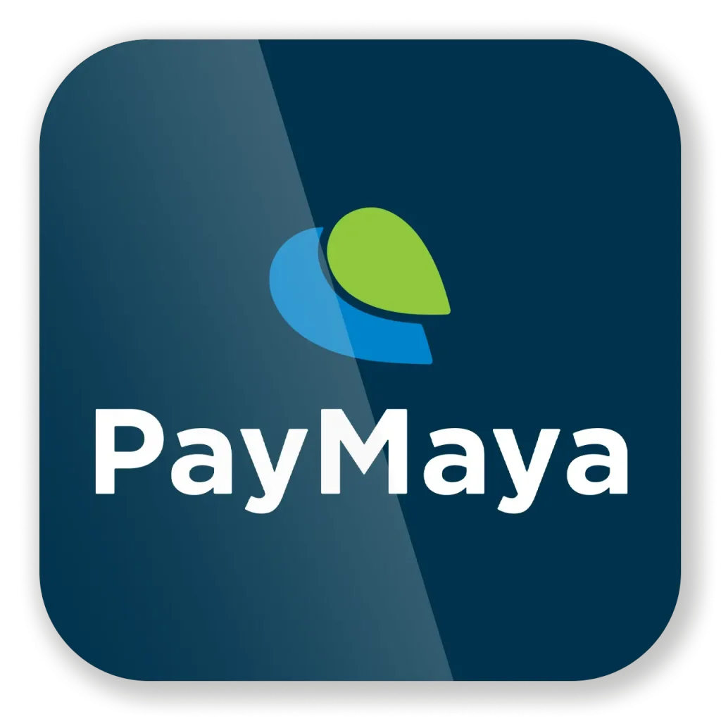 The official PayMaya logo, featuring a dark blue square with a green and blue abstract icon, representing seamless digital transactions. Kuyaplay supports PayMaya for fast, secure, and hassle-free deposits and withdrawals.