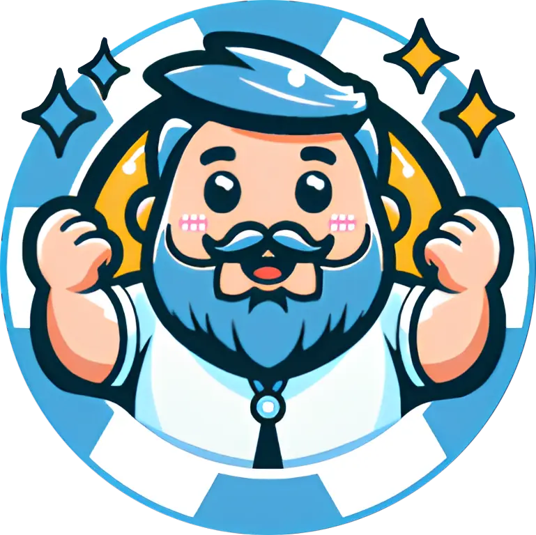 The official KuyaPlay mascot logo featuring a cheerful, bearded character with a blue color scheme, symbolizing excitement and rewards in KuyaPlay